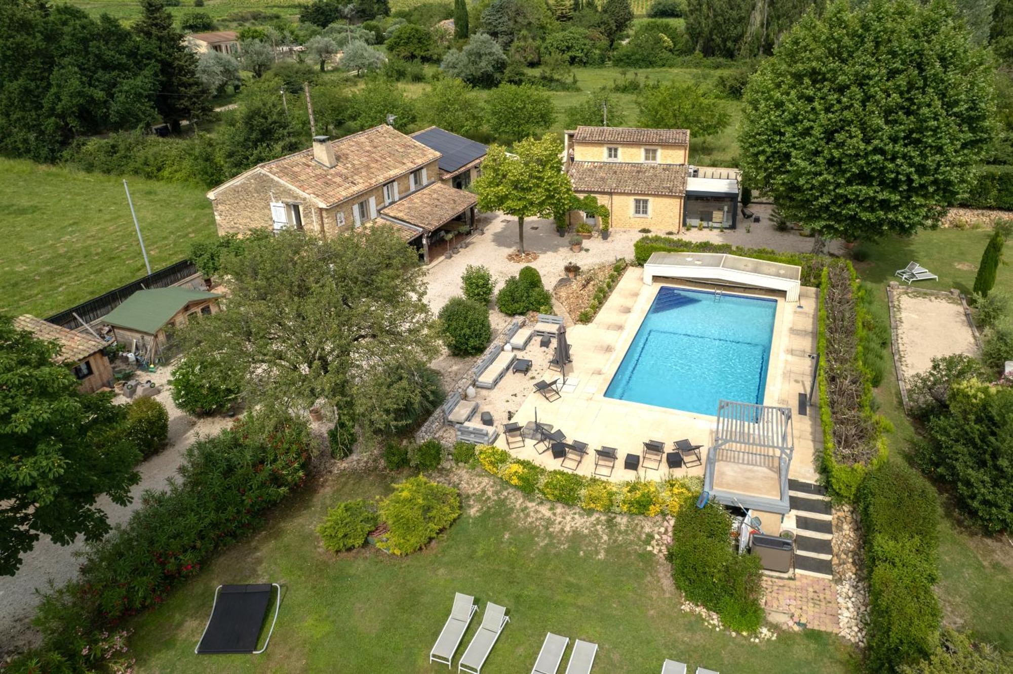 Chambres D Hotes Le Mas Julien Piscine Chauffee Adult Only Orange  Exterior foto